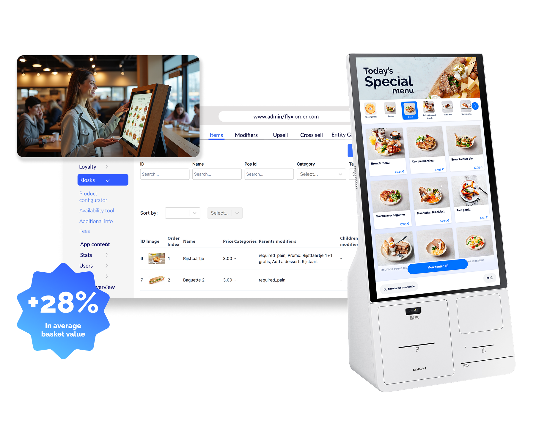 Self-ordering kiosk Self-ordering kiosk